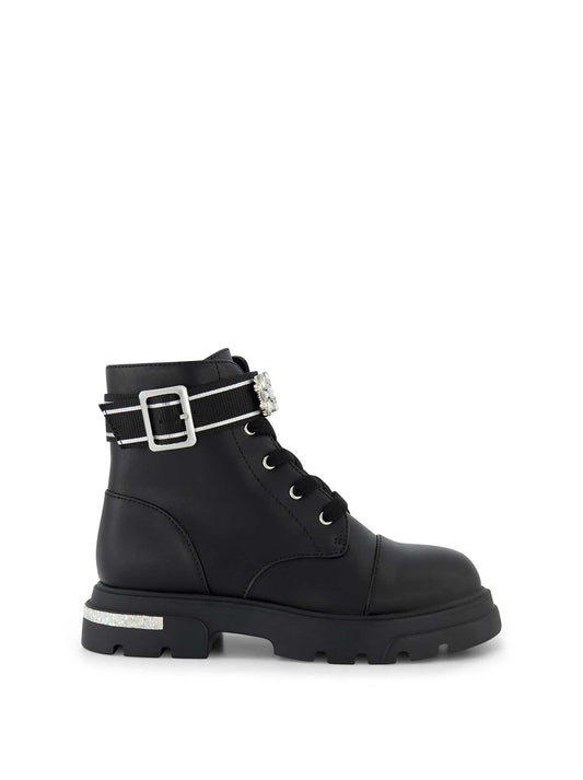Little Girls' Rosa Brooch Boot in Black | Jessica Simpson Women