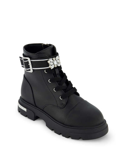 Little Girls' Rosa Brooch Boot in Black | Jessica Simpson Women