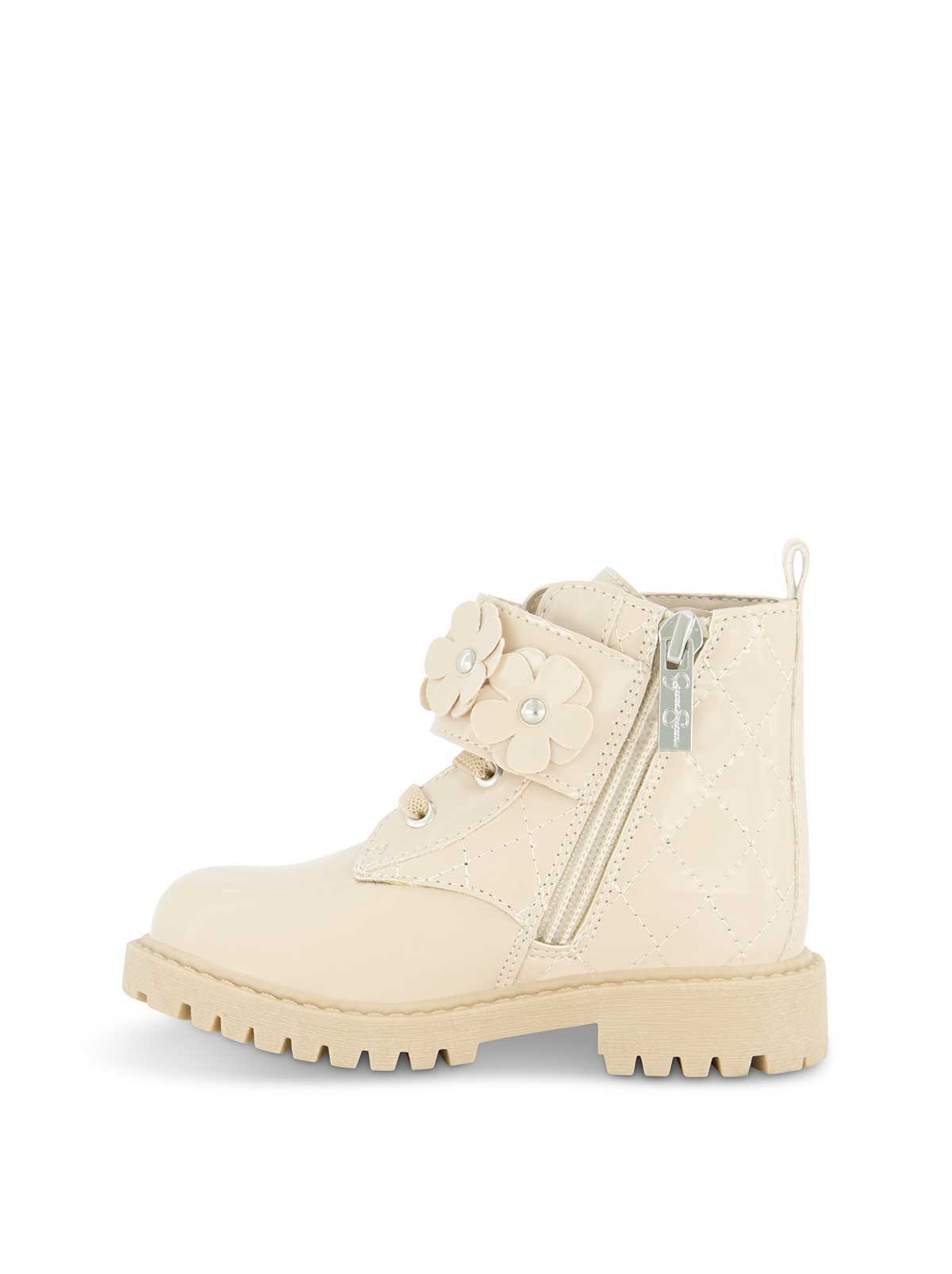 Toddler Daria Flower Moto Boot in Sand | Jessica Simpson Women