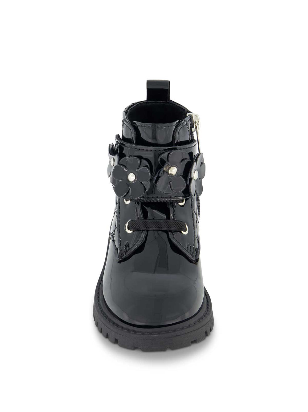 Toddler Daria Flower Moto Boot in Black | Jessica Simpson Women