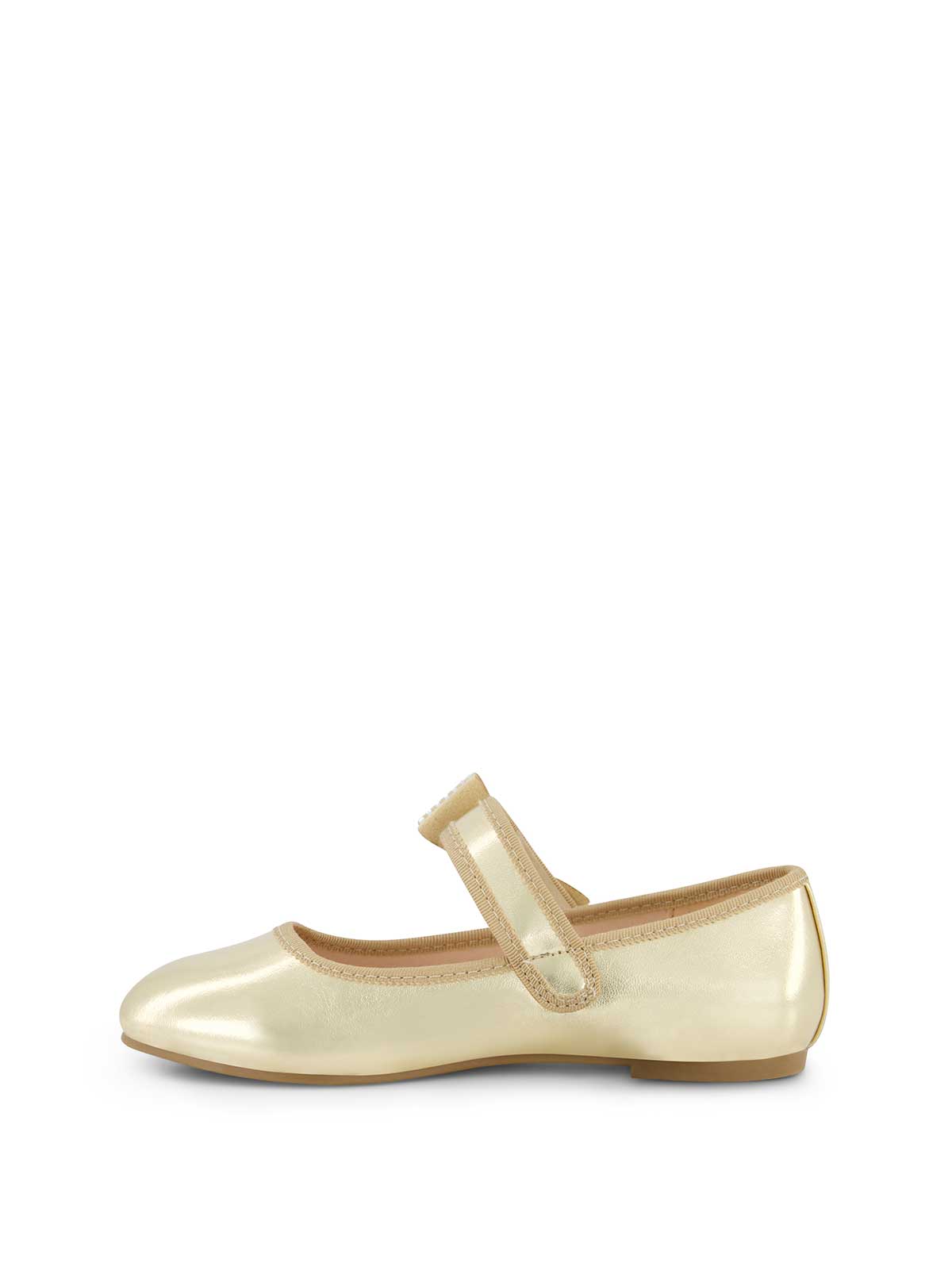 Little Girls' Amy Crystal Bow Ballet Flat in Gold | Jessica Simpson Women