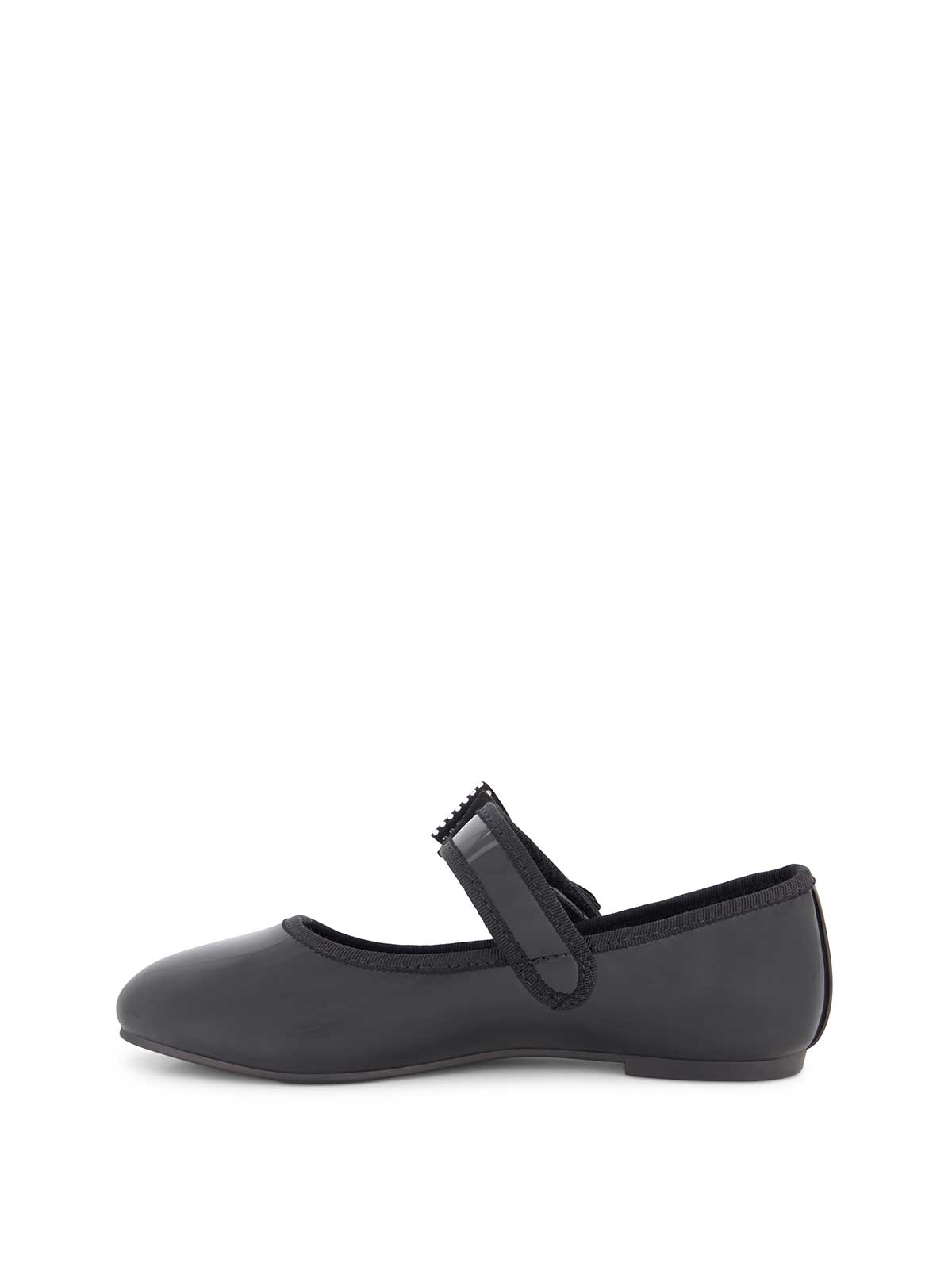 Little Girls' Amy Crystal Bow Ballet Flat in Black | Jessica Simpson Women