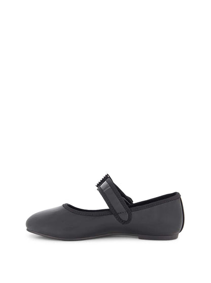 Little Girls' Amy Crystal Bow Ballet Flat in Black | Jessica Simpson Women