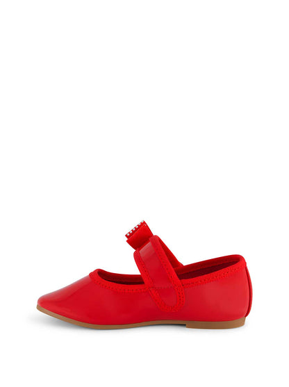 Toddler Amy Crystal Bow Ballet Flat in Red | Jessica Simpson Women