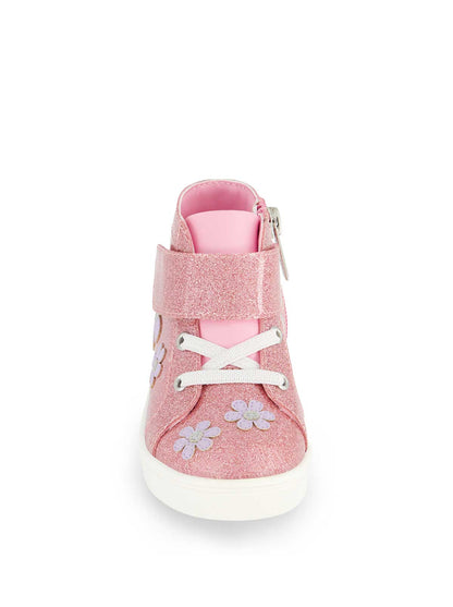 Toddler Gretchen Flower High Top Sneaker in Pink | Jessica Simpson Women