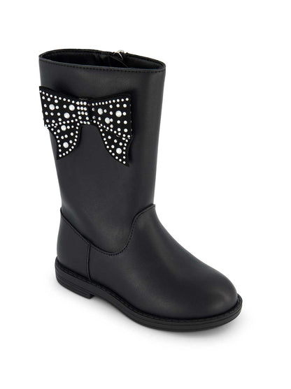Toddler Evie Ribbon Boot in Black | Jessica Simpson Women