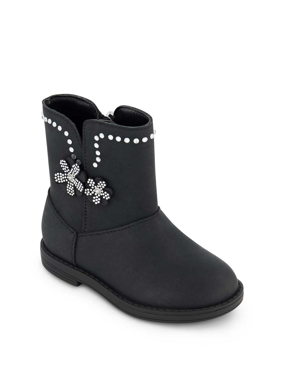 Toddler Evie Flower Boot in Black | Jessica Simpson Women