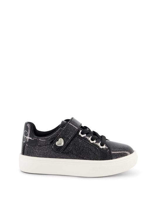 Toddler Gina Bijou Low Sneaker in Black | Jessica Simpson Women