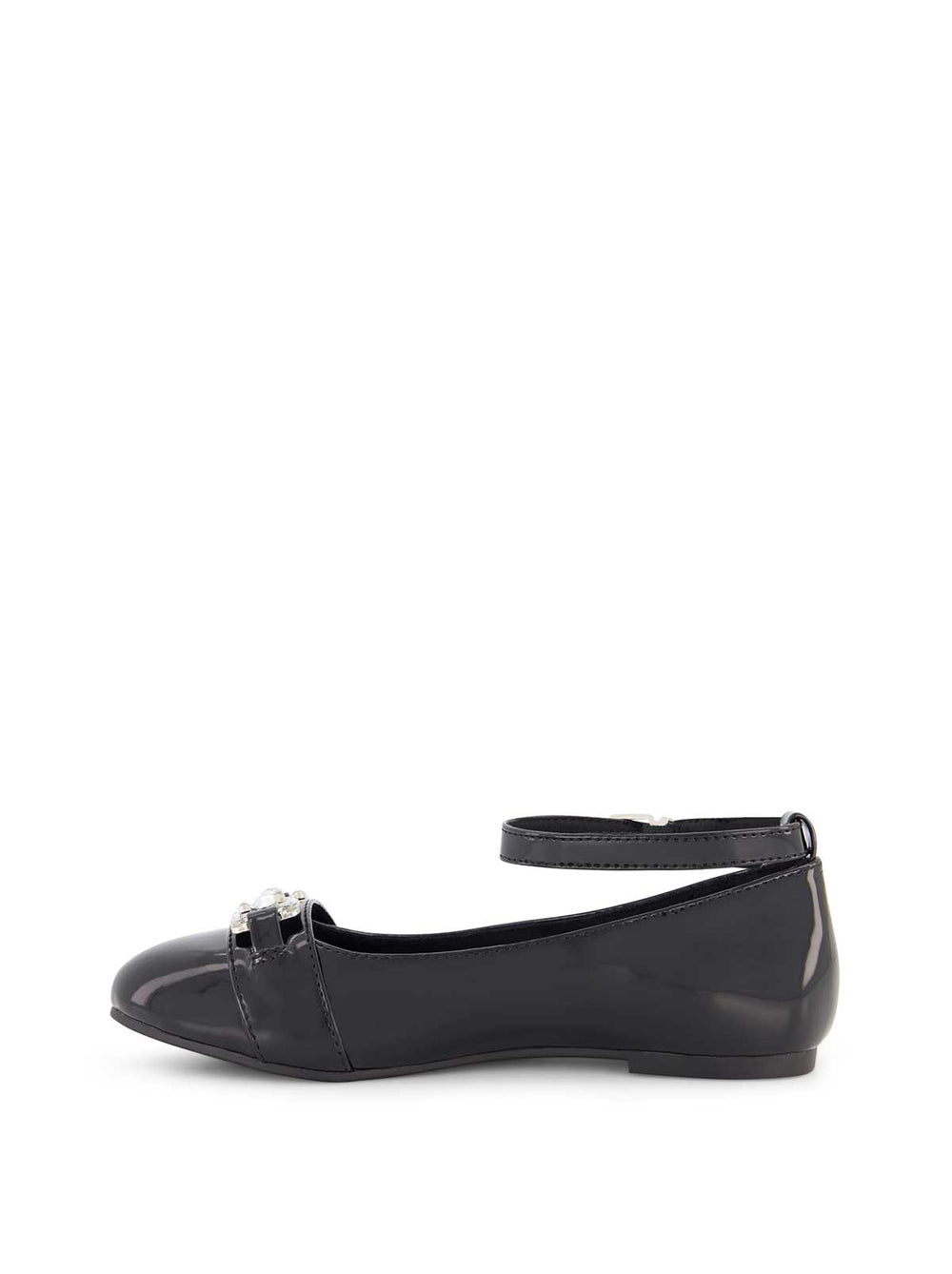 Little Girls' Amy Double Buckle Ballet Shoe in Black | Jessica Simpson Women