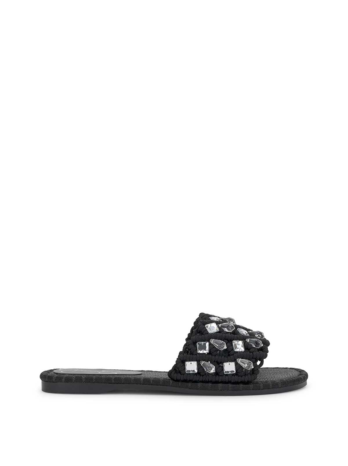 Brennara Flat Sandal in Black | Jessica Simpson Women