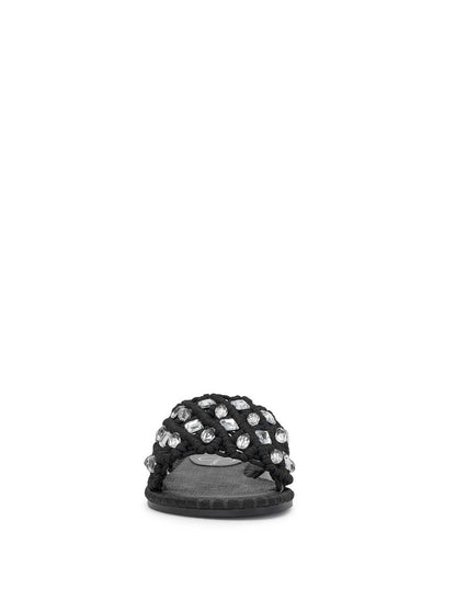Brennara Flat Sandal in Black | Jessica Simpson Women