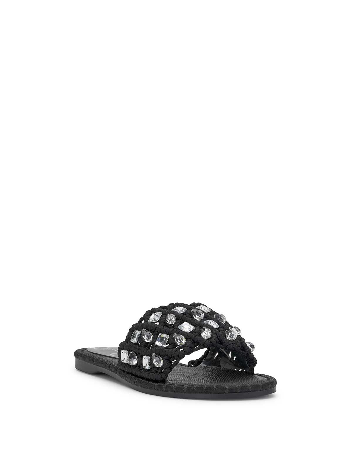 Brennara Flat Sandal in Black | Jessica Simpson Women