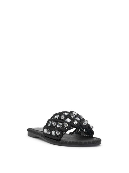Brennara Flat Sandal in Black | Jessica Simpson Women