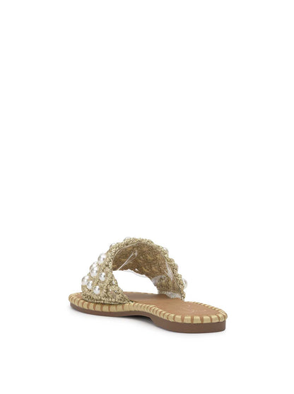 Brennara Flat Sandal in Soft Gold | Jessica Simpson Women