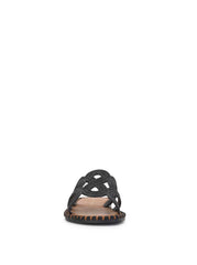Bria Flat Sandal in Black | Jessica Simpson Women