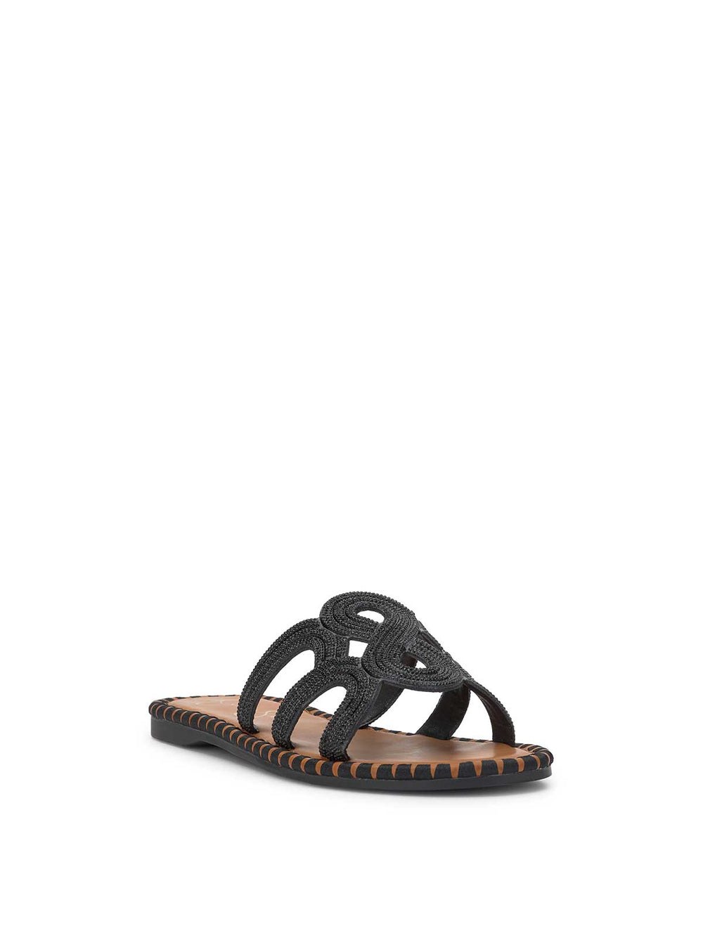 Bria Flat Sandal in Black | Jessica Simpson Women