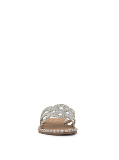 Bria Flat Sandal in Silver | Jessica Simpson Women