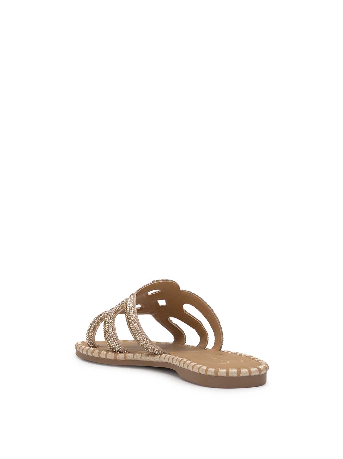 Bria Flat Sandal in Champagne | Jessica Simpson Women