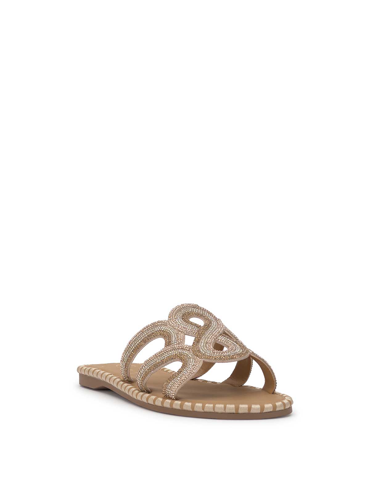 Bria Flat Sandal in Champagne | Jessica Simpson Women