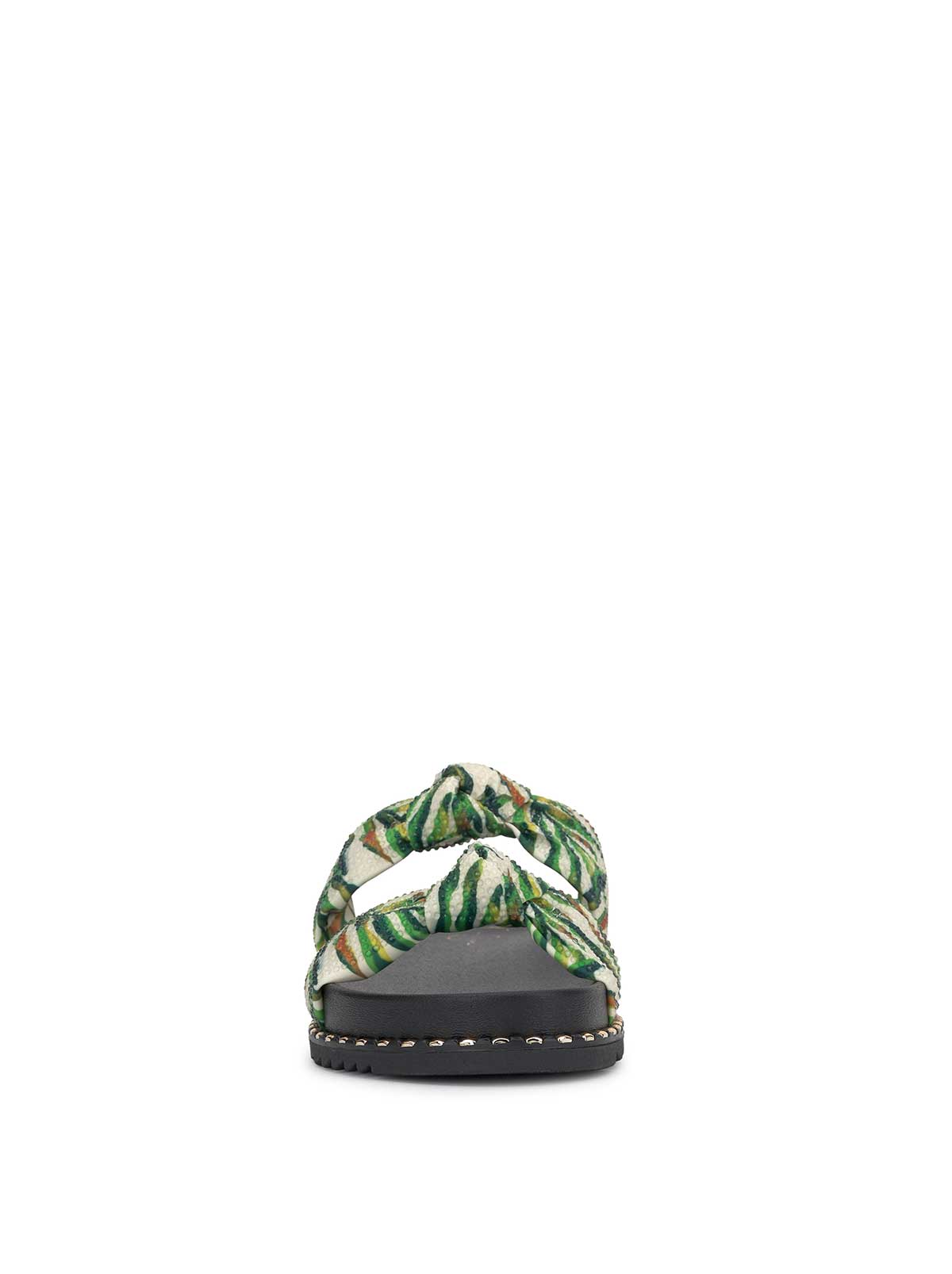 Caralyna Flat Sandal in Green Multi | Jessica Simpson Women