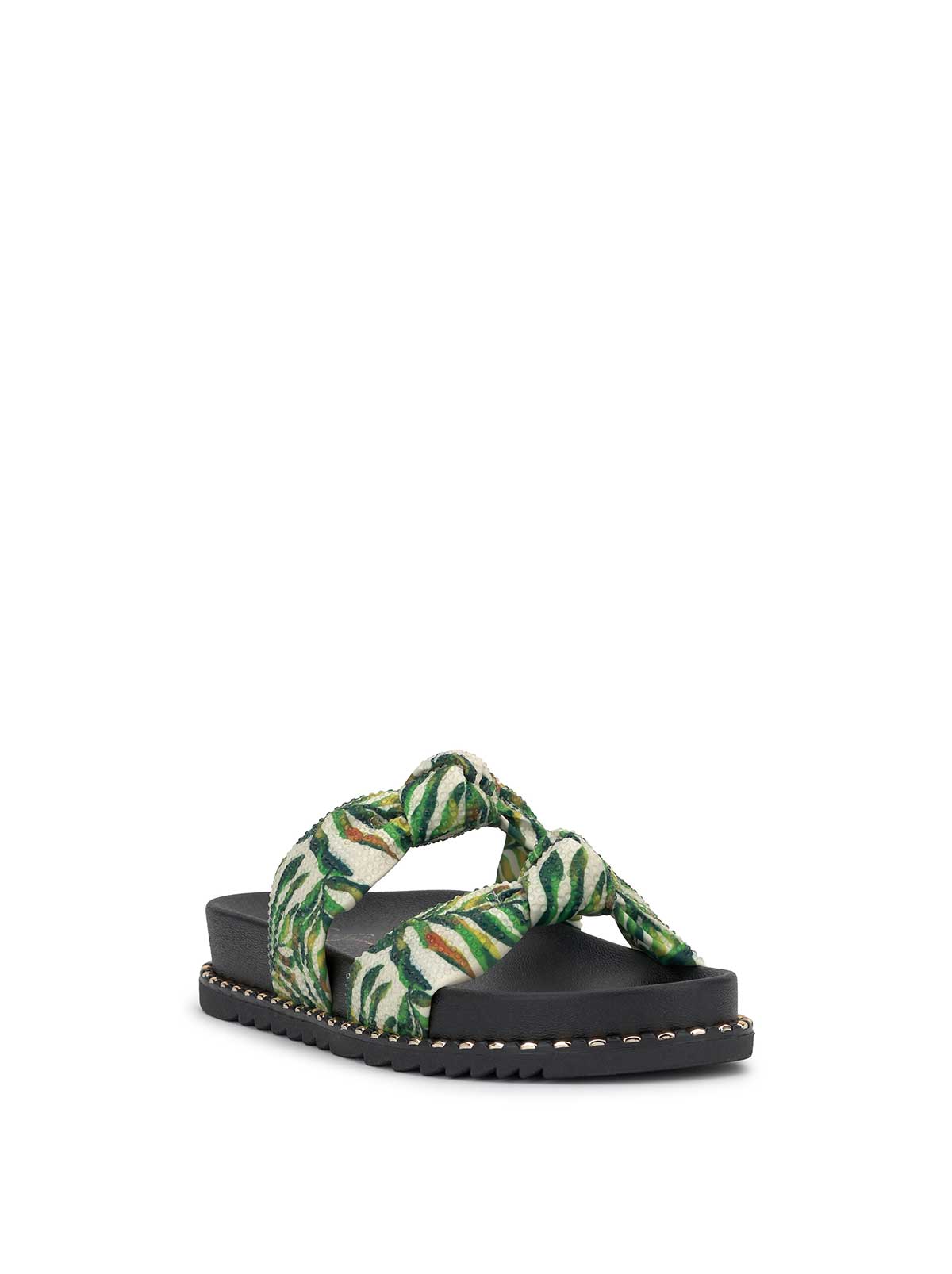 Caralyna Flat Sandal in Green Multi | Jessica Simpson Women