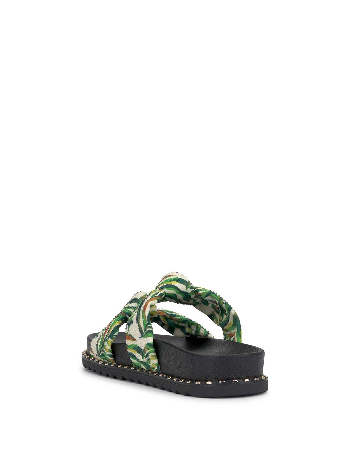 Caralyna Flat Sandal in Green Multi | Jessica Simpson Women