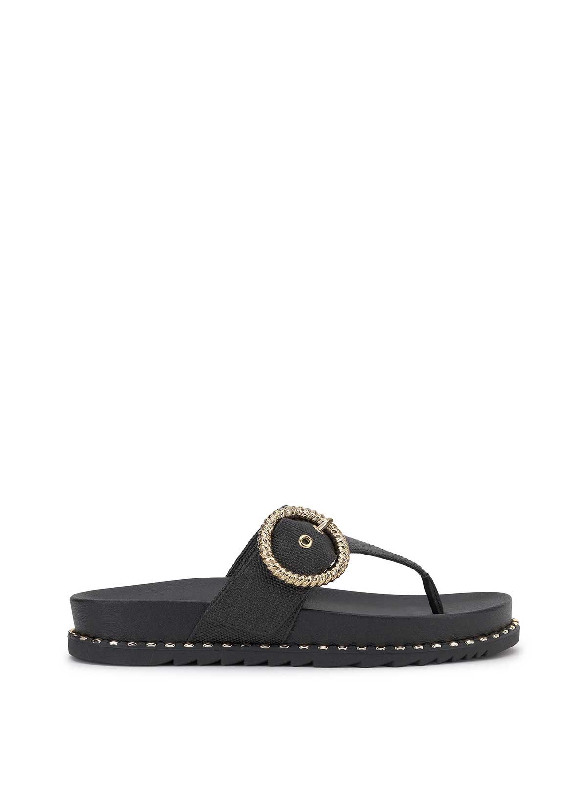 Cymmeri Flat Sandal in Black | Jessica Simpson Women
