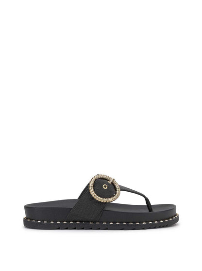 Cymmeri Flat Sandal in Black | Jessica Simpson Women