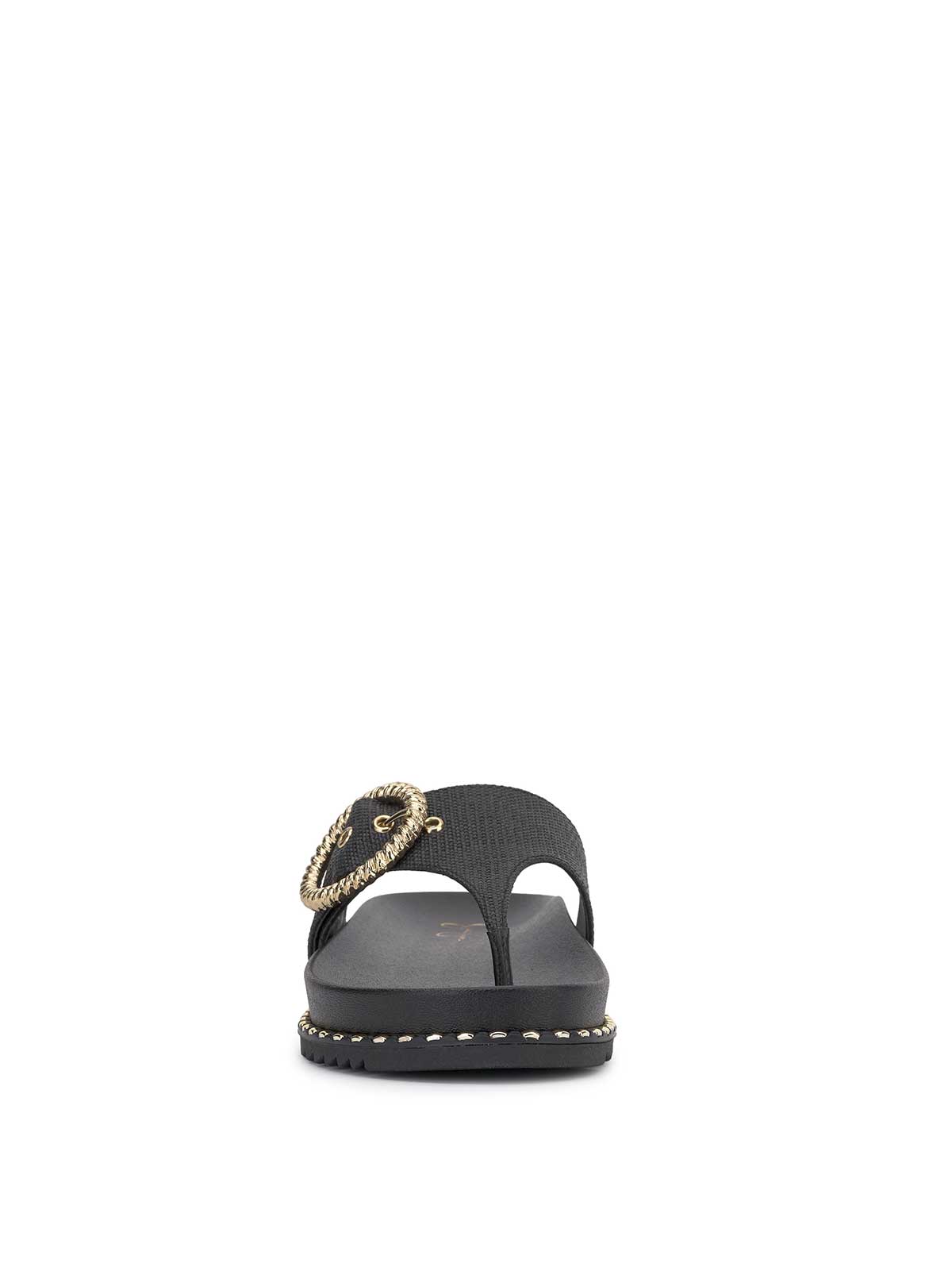 Cymmeri Flat Sandal in Black | Jessica Simpson Women