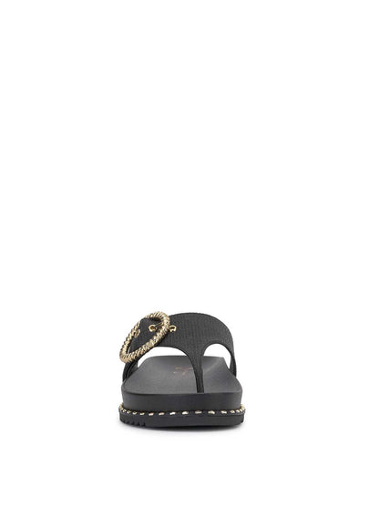 Cymmeri Flat Sandal in Black | Jessica Simpson Women