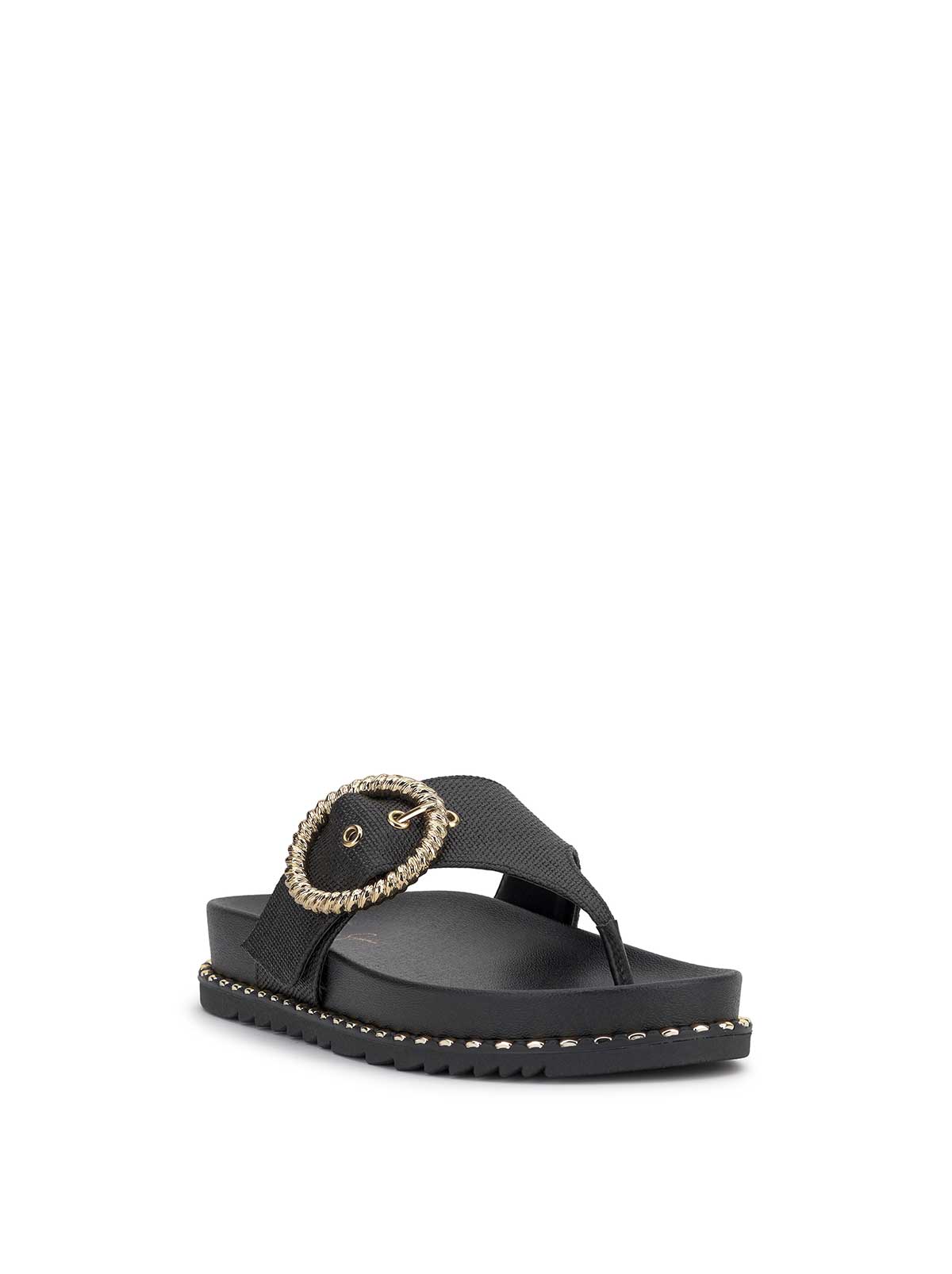 Cymmeri Flat Sandal in Black | Jessica Simpson Women