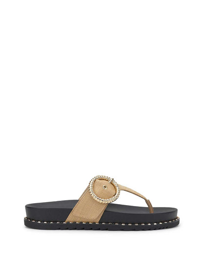Cymmeri Flat Sandal in Natural Raffia | Jessica Simpson Women