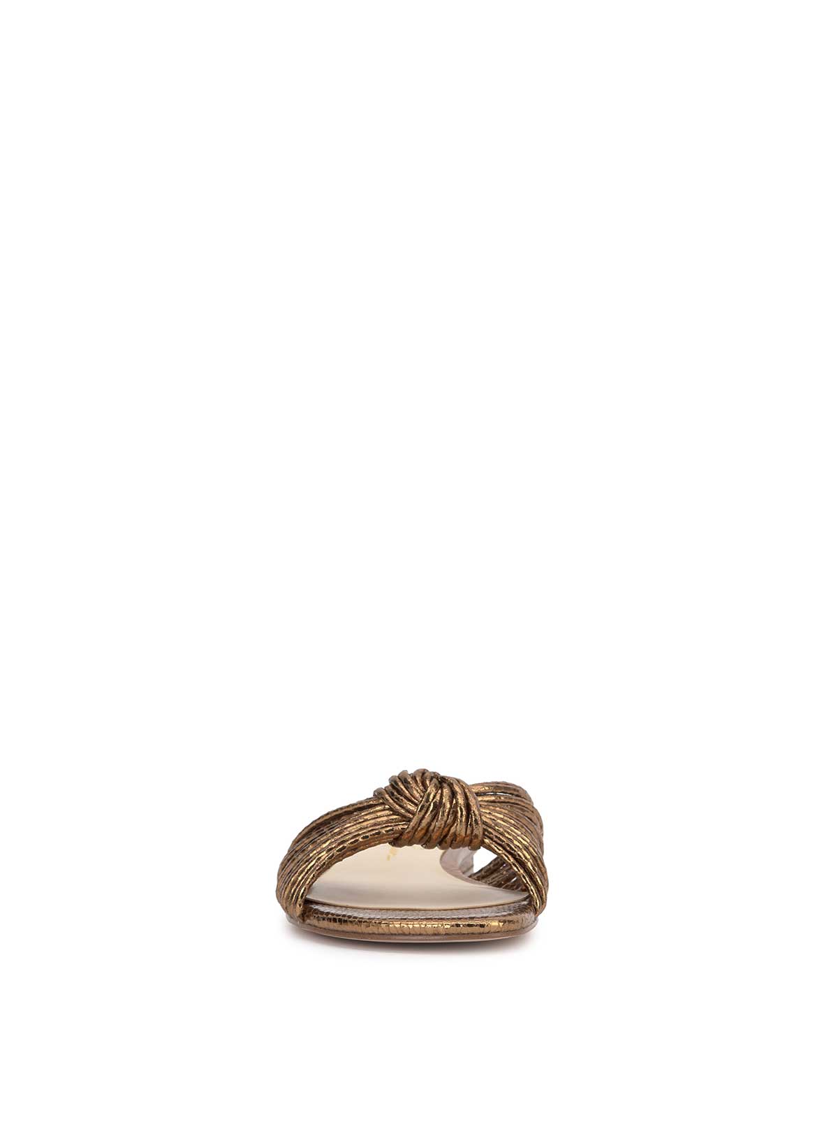 Dydra Knotted Flat Sandal in Bronze | Jessica Simpson Women