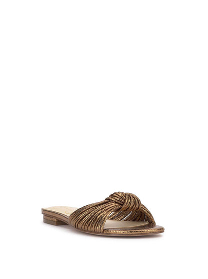 Dydra Knotted Flat Sandal in Bronze | Jessica Simpson Women