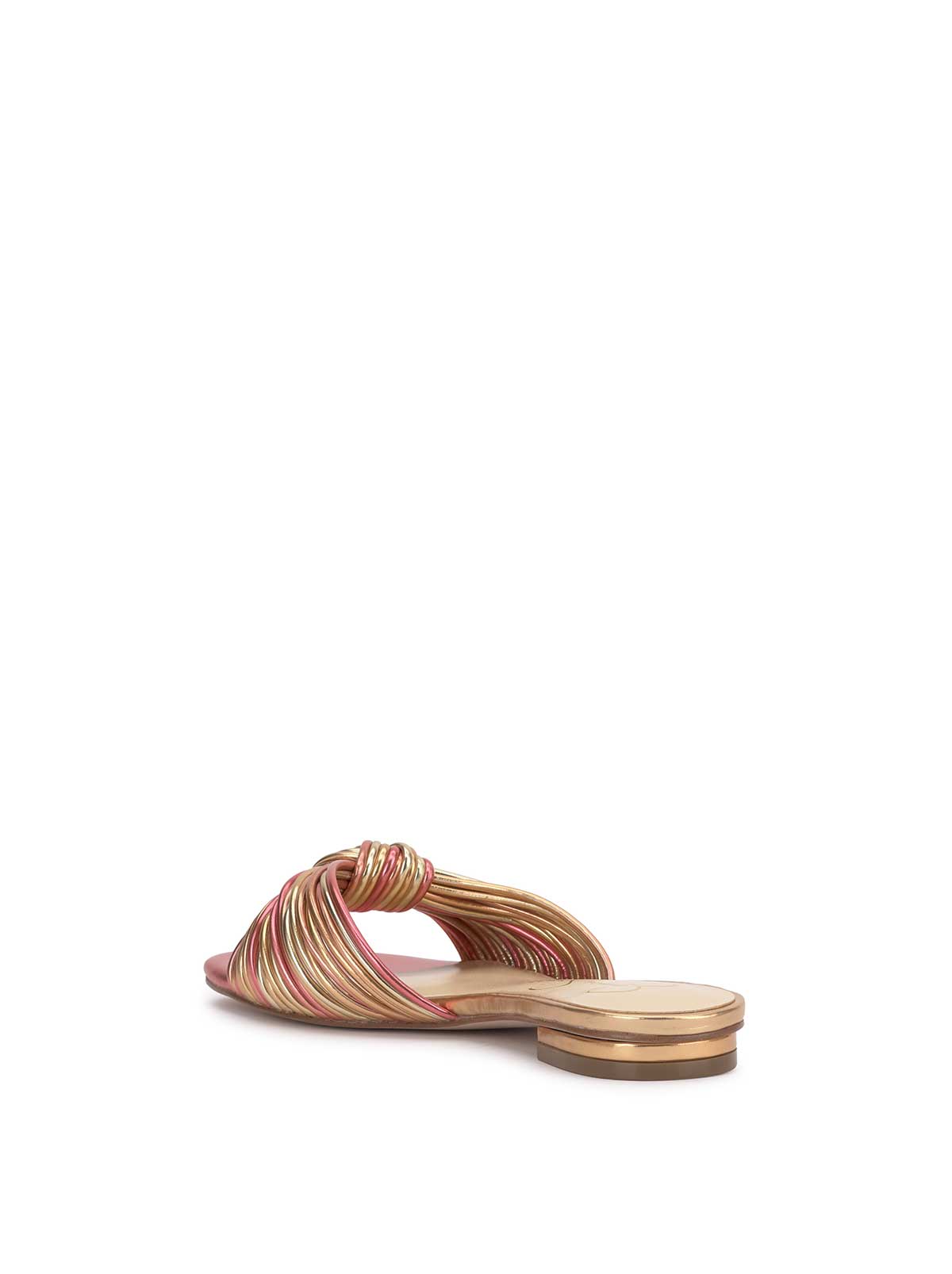 Dydra Flat Sandal in Soft Pink & Gold | Jessica Simpson Women