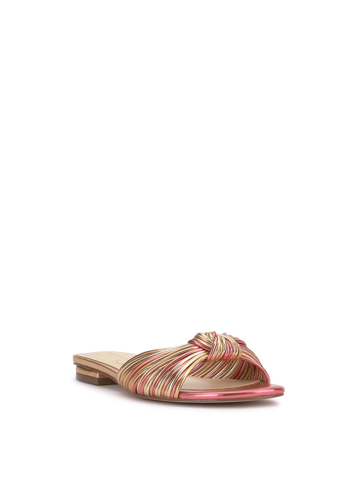 Dydra Flat Sandal in Soft Pink & Gold | Jessica Simpson Women