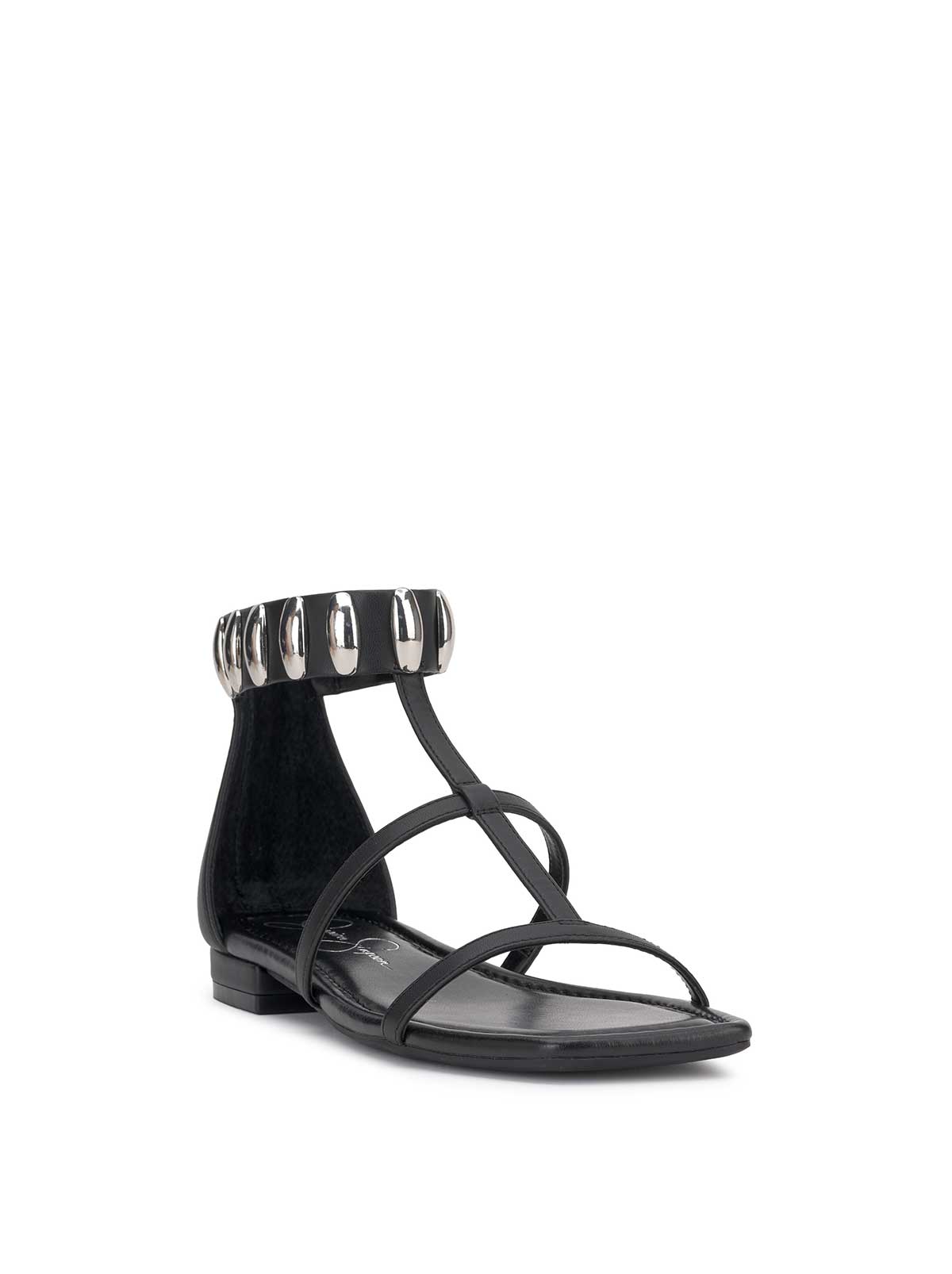 Elusta Flat Sandal in Black | Jessica Simpson Women