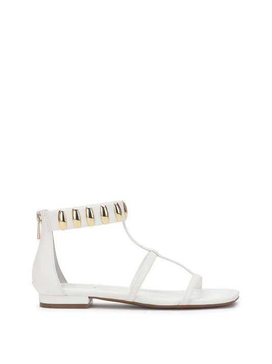 Elusta Flat Sandal in Bright White | Jessica Simpson Women