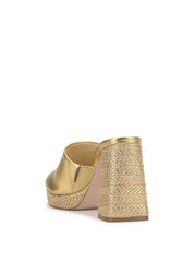 Kameena Mule Platform in Gold | Jessica Simpson Women
