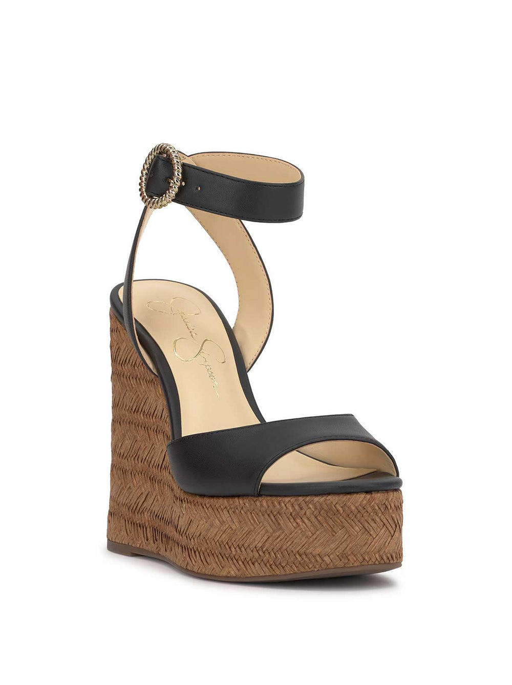 Kamindi Espadrille Wedge in Black | Jessica Simpson Women