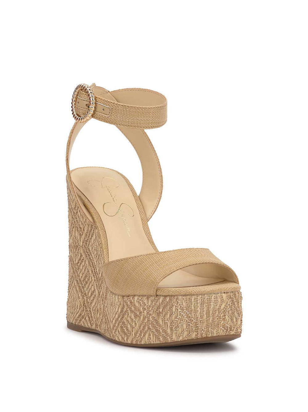 Kamindi Espadrille Wedge in Natural Raffia | Jessica Simpson Women