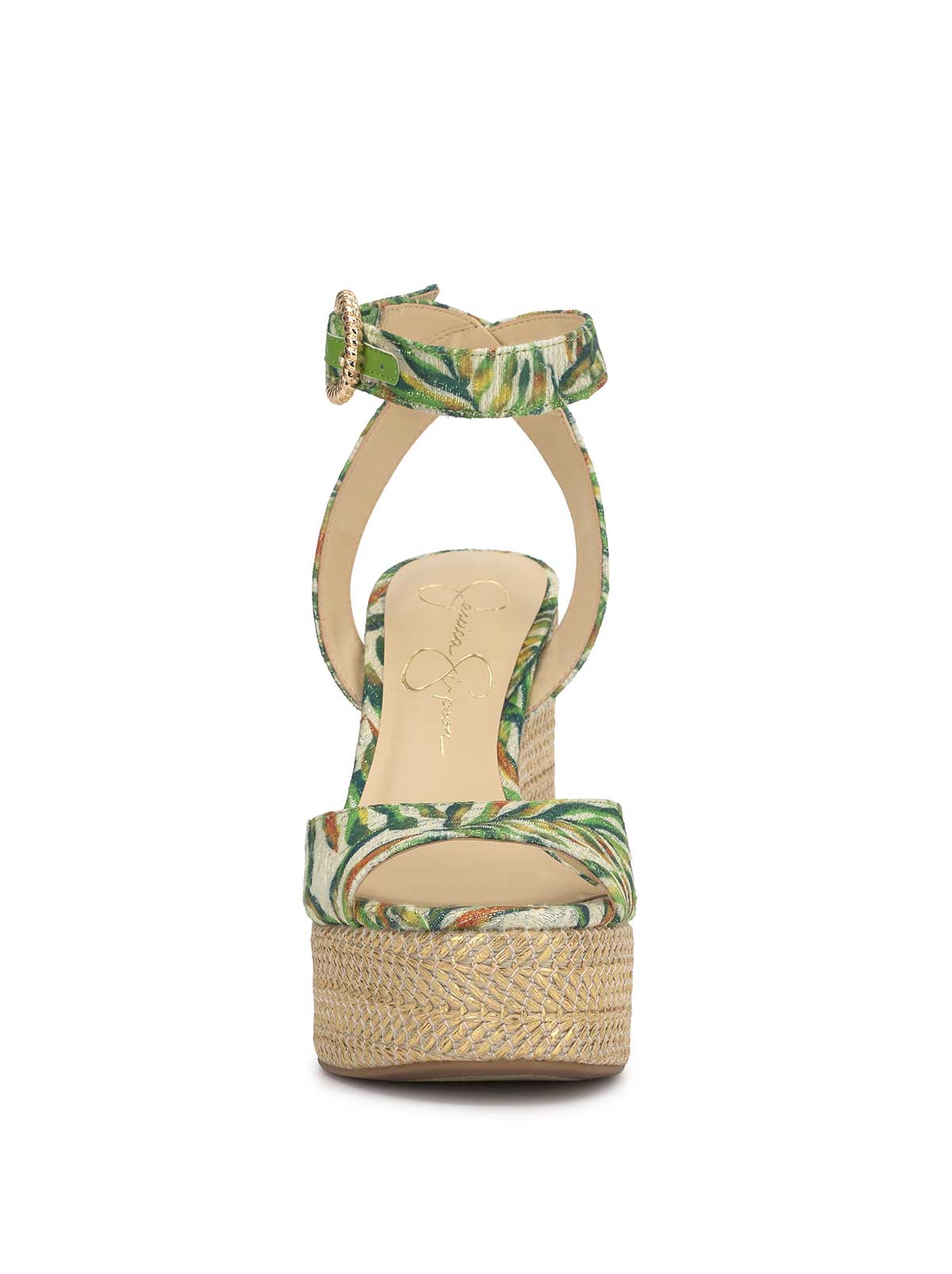 Kamindi Espadrille Wedge in Green Jungle | Jessica Simpson Women