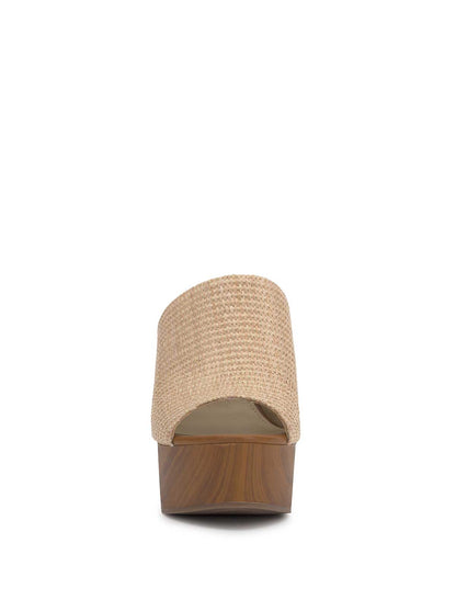 Shelbie Platform Slide in Natural Raffia | Jessica Simpson Women