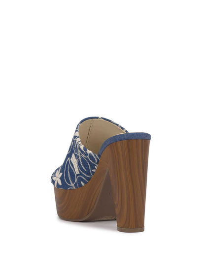 Shelbie Platform Slide in Floral Denim | Jessica Simpson Women