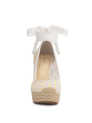 Zexie Platform Wedge in White Floral | Jessica Simpson Women