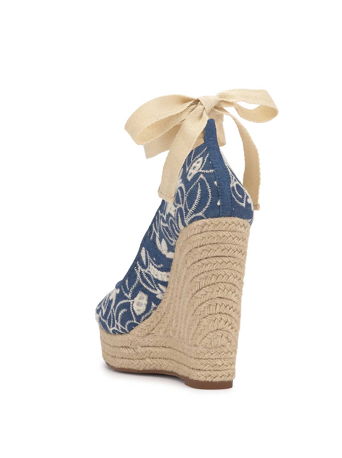 Zexie Platform Wedge in Floral Denim | Jessica Simpson Women