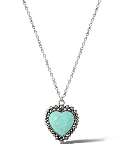 Turquoise Heart Necklace | Jessica Simpson Accessories