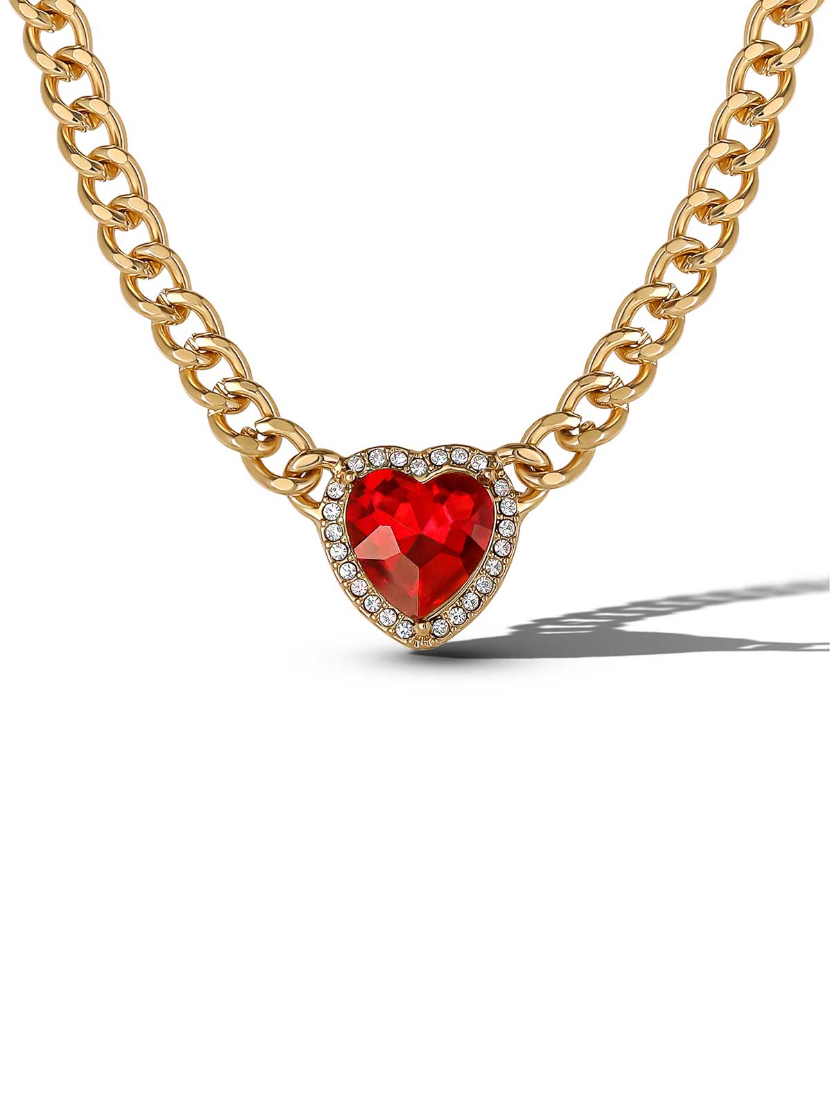 Red Heart Necklace | Jessica Simpson Accessories