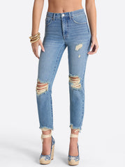 Harmony Straight High Rise Jeans in Incline | Jessica Simpson Women