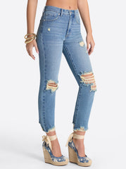 Harmony Straight High Rise Jeans in Incline | Jessica Simpson Women